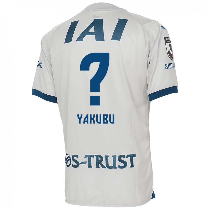 Niño Camiseta Aziz Yakubu #0 Blanco Azul 2ª Equipación 2024/25 La Camisa