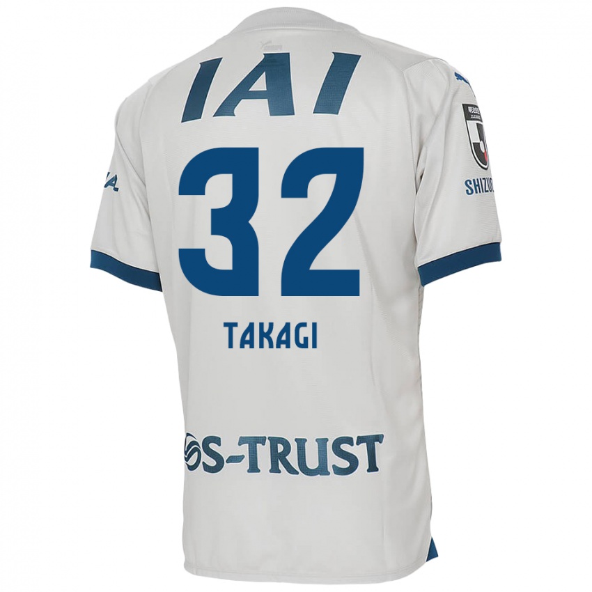 Niño Camiseta Sen Takagi #32 Blanco Azul 2ª Equipación 2024/25 La Camisa