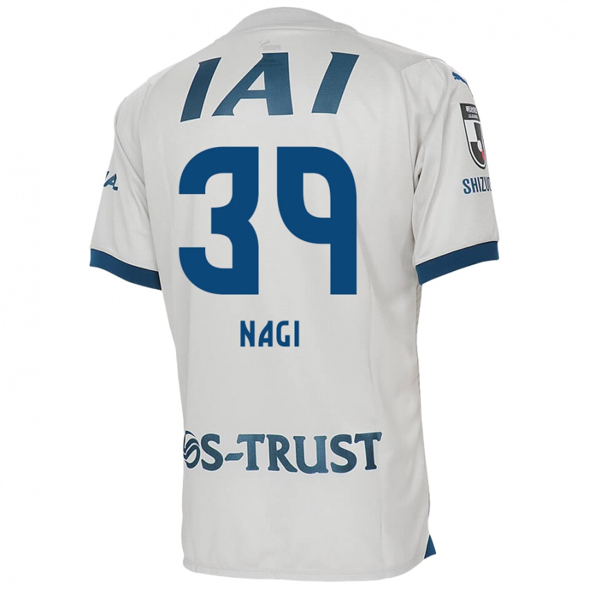 Niño Camiseta Nagi Kawatani #39 Blanco Azul 2ª Equipación 2024/25 La Camisa