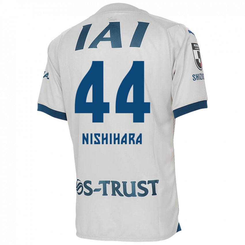 Niño Camiseta Motoki Nishihara #44 Blanco Azul 2ª Equipación 2024/25 La Camisa