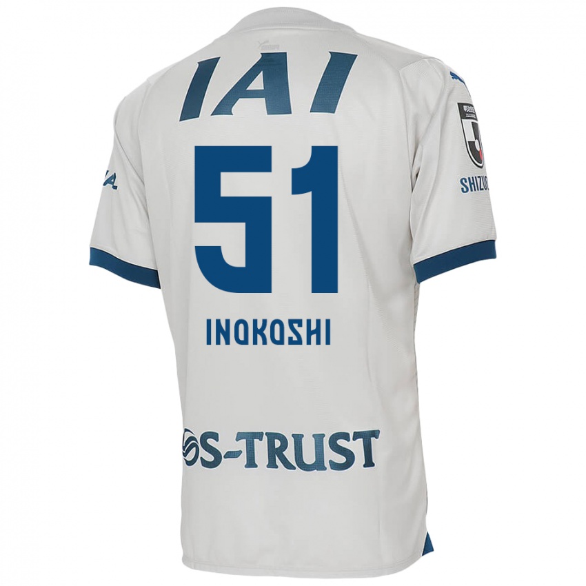 Niño Camiseta Yui Inokoshi #51 Blanco Azul 2ª Equipación 2024/25 La Camisa