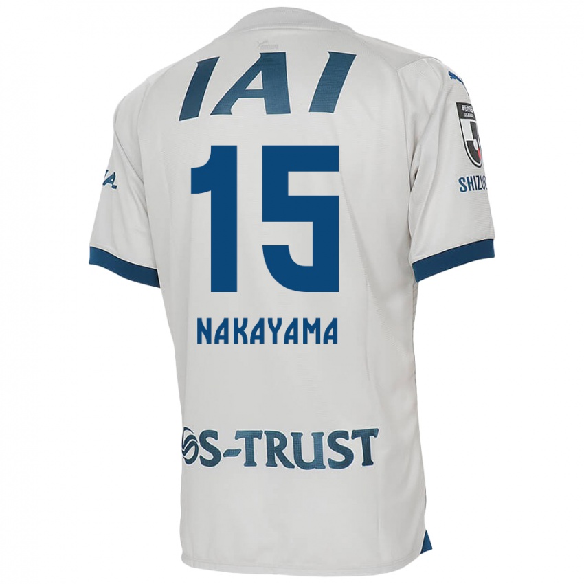 Niño Camiseta Atsuki Nakayama #15 Blanco Azul 2ª Equipación 2024/25 La Camisa