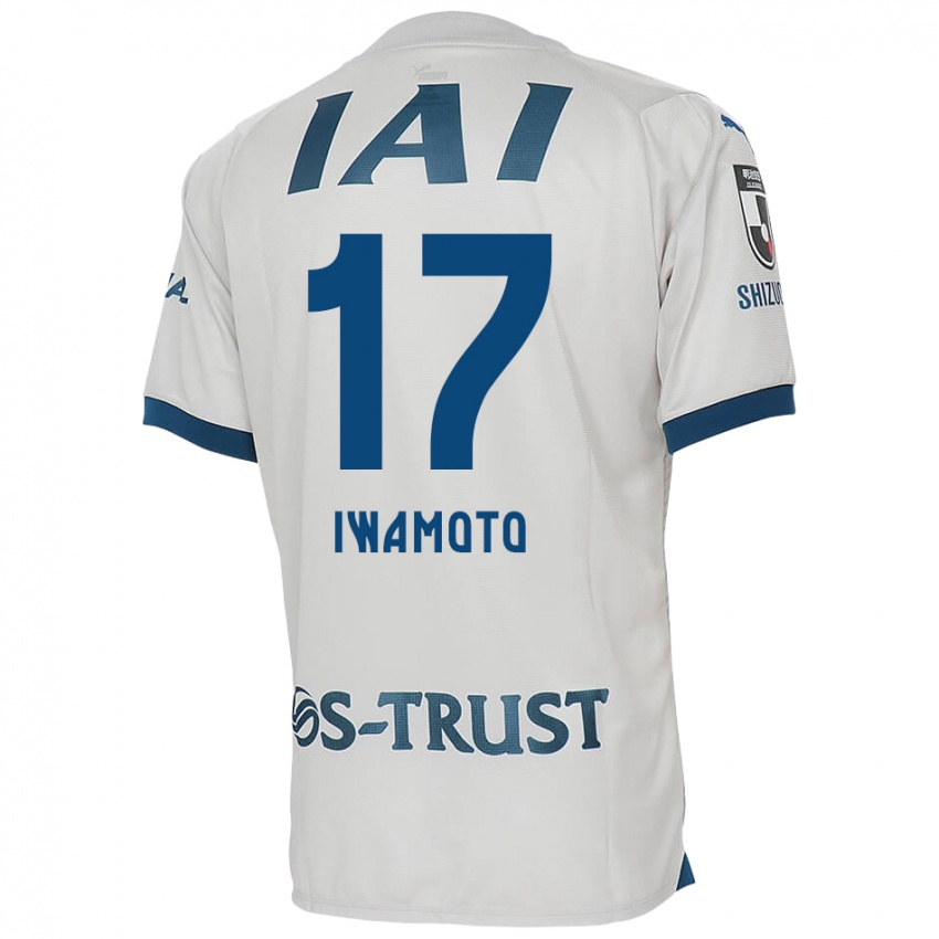 Niño Camiseta Shogo Iwamoto #17 Blanco Azul 2ª Equipación 2024/25 La Camisa