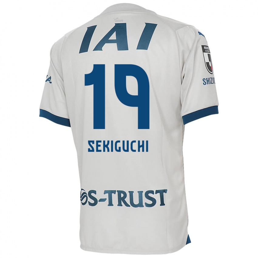 Niño Camiseta Kota Sekiguchi #19 Blanco Azul 2ª Equipación 2024/25 La Camisa