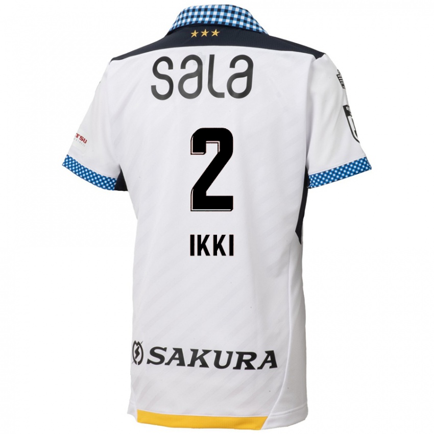 Niño Camiseta Ikki Kawasaki #2 Blanco Negro 2ª Equipación 2024/25 La Camisa