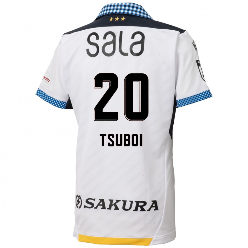 Niño Camiseta Yuya Tsuboi #20 Blanco Negro 2ª Equipación 2024/25 La Camisa