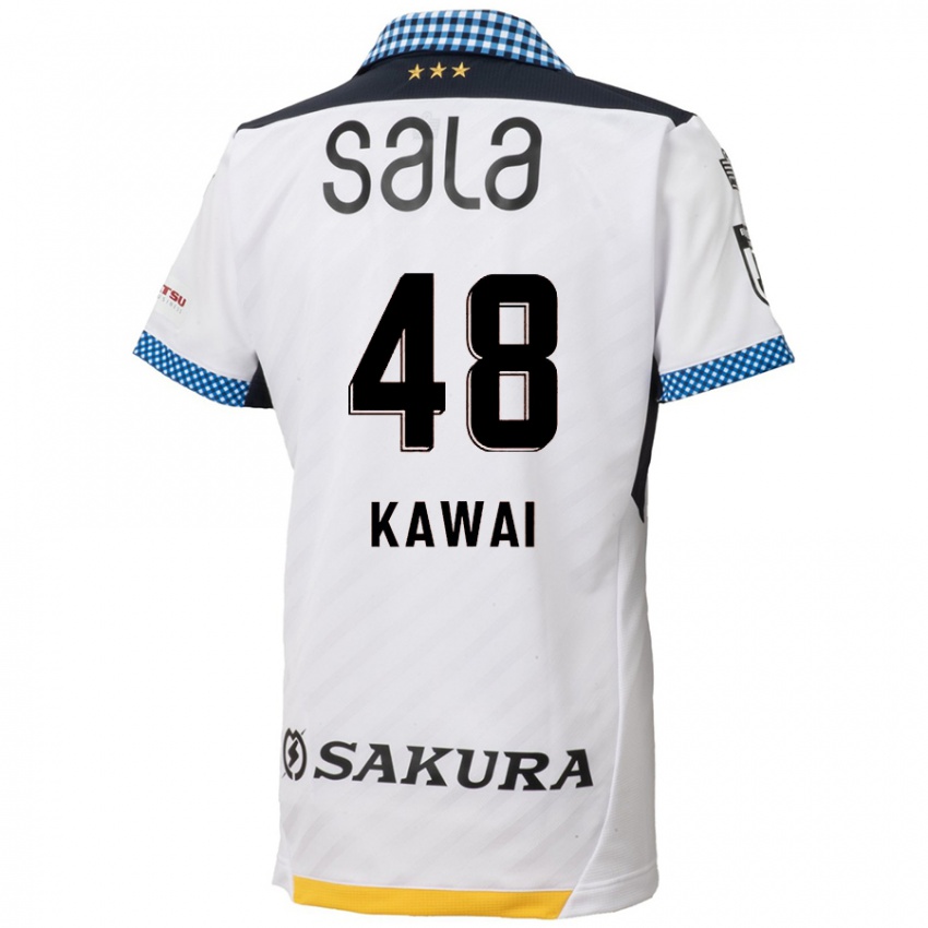 Niño Camiseta Tokumo Kawai #48 Blanco Negro 2ª Equipación 2024/25 La Camisa