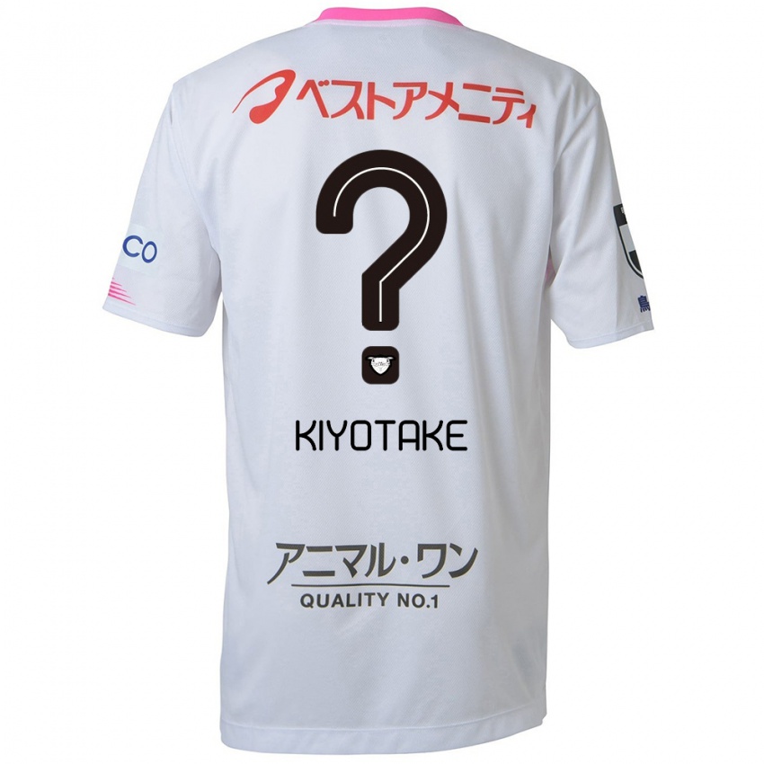 Niño Camiseta Hiroshi Kiyotake #0 Blanco Azul Rosa 2ª Equipación 2024/25 La Camisa