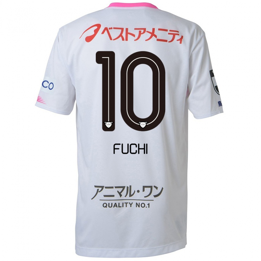 Niño Camiseta Fuchi Honda #10 Blanco Azul Rosa 2ª Equipación 2024/25 La Camisa