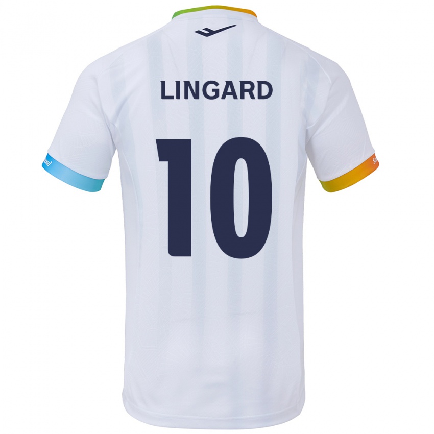 Niño Camiseta Jesse Lingard #10 Blanco Azul 2ª Equipación 2024/25 La Camisa