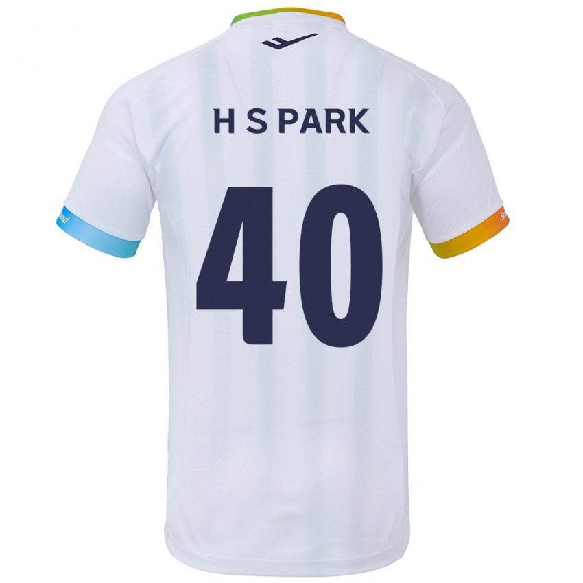 Niño Camiseta Seong-Hun Park #40 Blanco Azul 2ª Equipación 2024/25 La Camisa