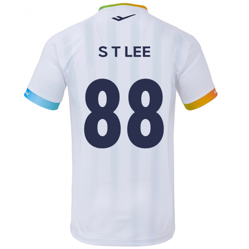 Niño Camiseta Tae-Seok Lee #88 Blanco Azul 2ª Equipación 2024/25 La Camisa