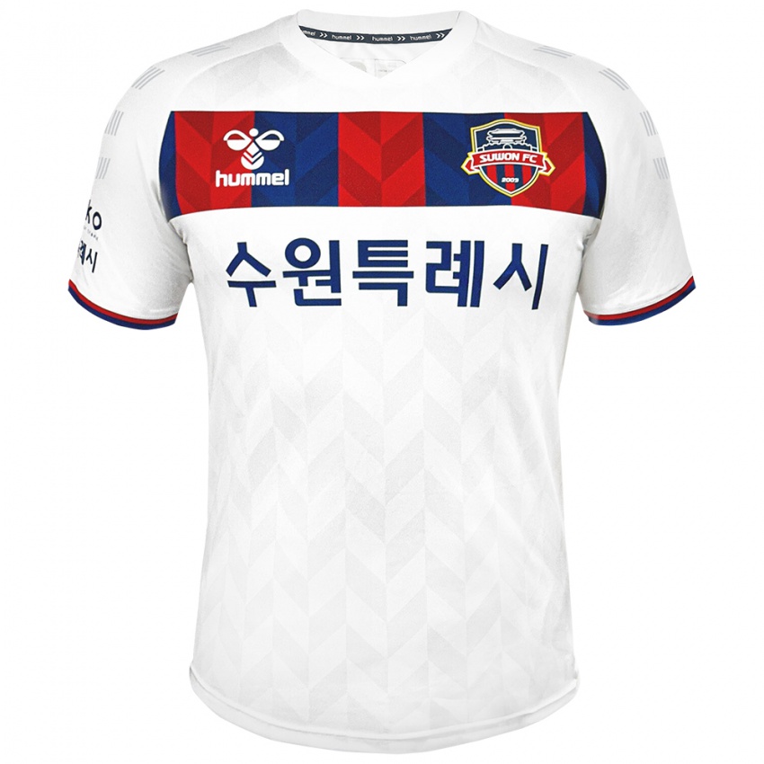 Niño Camiseta Dong-Ho Jeong #2 Blanco Azul 2ª Equipación 2024/25 La Camisa