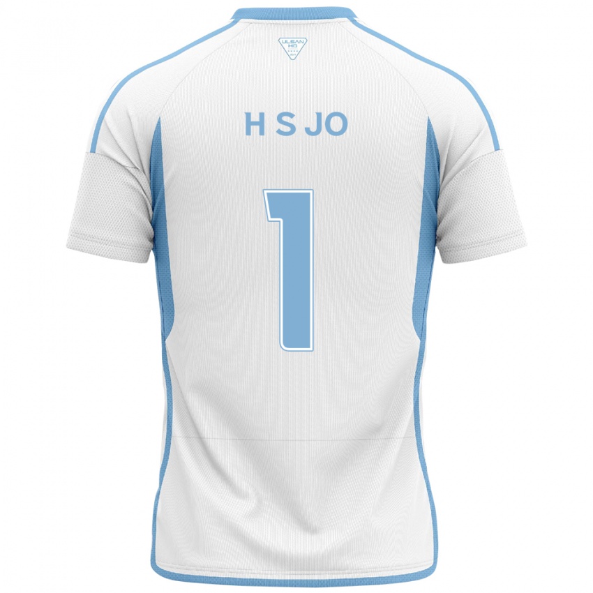 Niño Camiseta Su-Hyeok Jo #1 Blanco Azul 2ª Equipación 2024/25 La Camisa