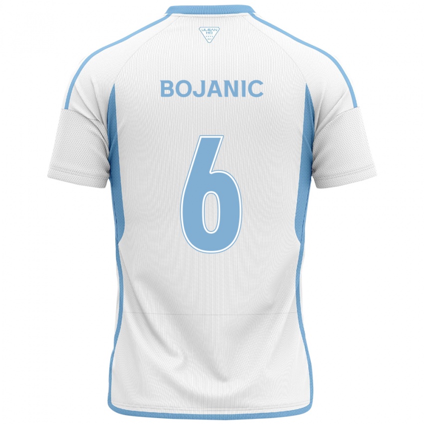 Niño Camiseta Darijan Bojanic #6 Blanco Azul 2ª Equipación 2024/25 La Camisa