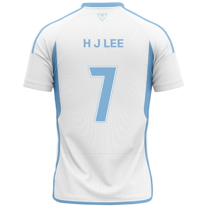 Niño Camiseta Jae-Hun Lee #7 Blanco Azul 2ª Equipación 2024/25 La Camisa