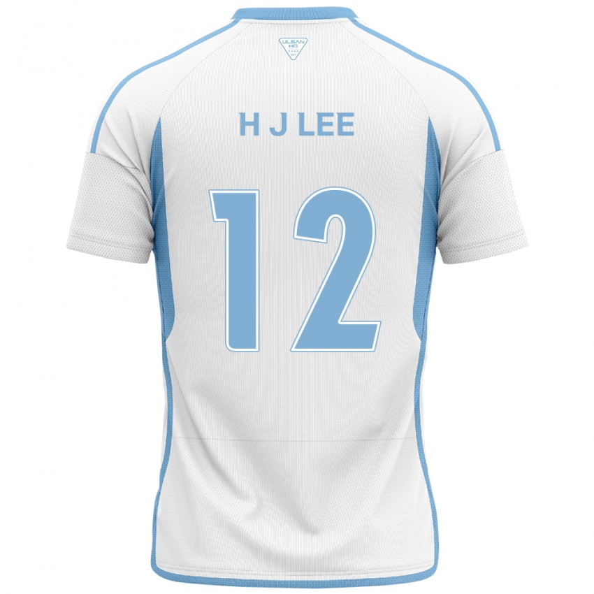 Niño Camiseta Jae-Hyung Lee #12 Blanco Azul 2ª Equipación 2024/25 La Camisa