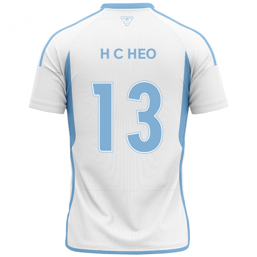 Niño Camiseta Chan-Hoe Heo #13 Blanco Azul 2ª Equipación 2024/25 La Camisa