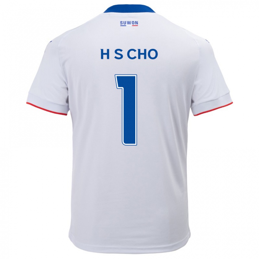 Niño Camiseta Sung-Hoon Cho #1 Blanco Azul 2ª Equipación 2024/25 La Camisa