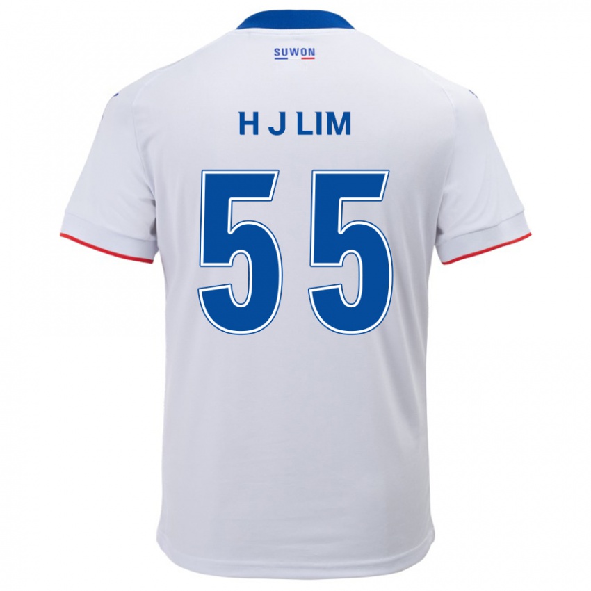 Niño Camiseta Ji-Hoon Lim #55 Blanco Azul 2ª Equipación 2024/25 La Camisa