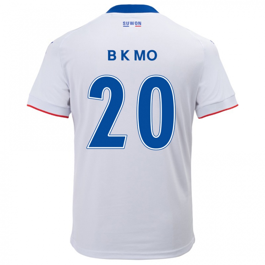 Niño Camiseta Kyung-Bin Mo #20 Blanco Azul 2ª Equipación 2024/25 La Camisa