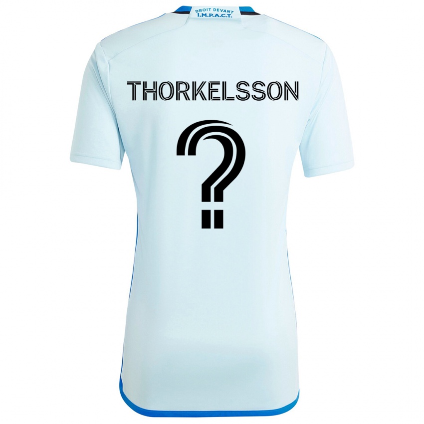 Niño Camiseta Róbert Orri Thorkelsson #0 Azul Hielo 2ª Equipación 2024/25 La Camisa