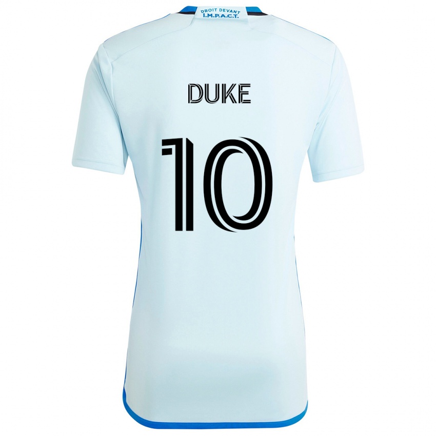 Niño Camiseta Bryce Duke #10 Azul Hielo 2ª Equipación 2024/25 La Camisa