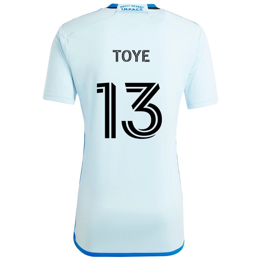 Niño Camiseta Mason Toye #13 Azul Hielo 2ª Equipación 2024/25 La Camisa