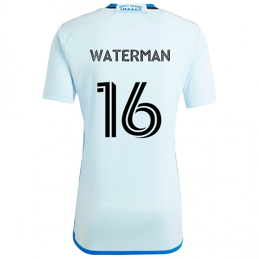 Niño Camiseta Joel Waterman #16 Azul Hielo 2ª Equipación 2024/25 La Camisa