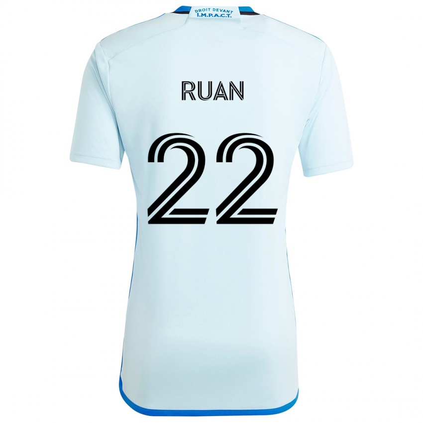 Niño Camiseta Ruan #22 Azul Hielo 2ª Equipación 2024/25 La Camisa