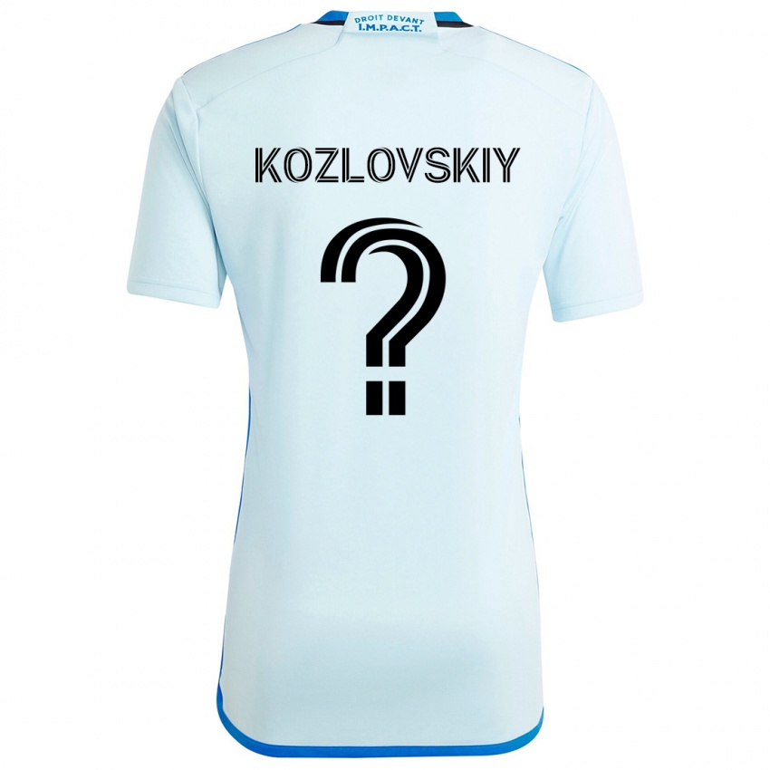 Niño Camiseta Sergei Kozlovskiy #0 Azul Hielo 2ª Equipación 2024/25 La Camisa