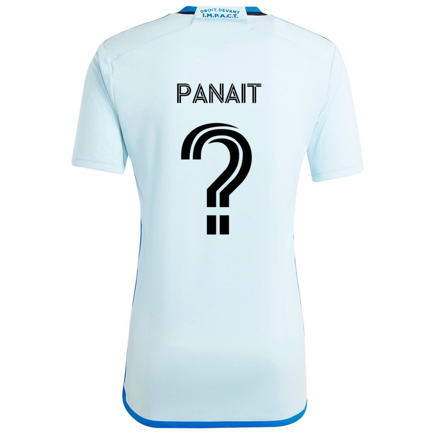 Niño Camiseta Daniel Panait #0 Azul Hielo 2ª Equipación 2024/25 La Camisa