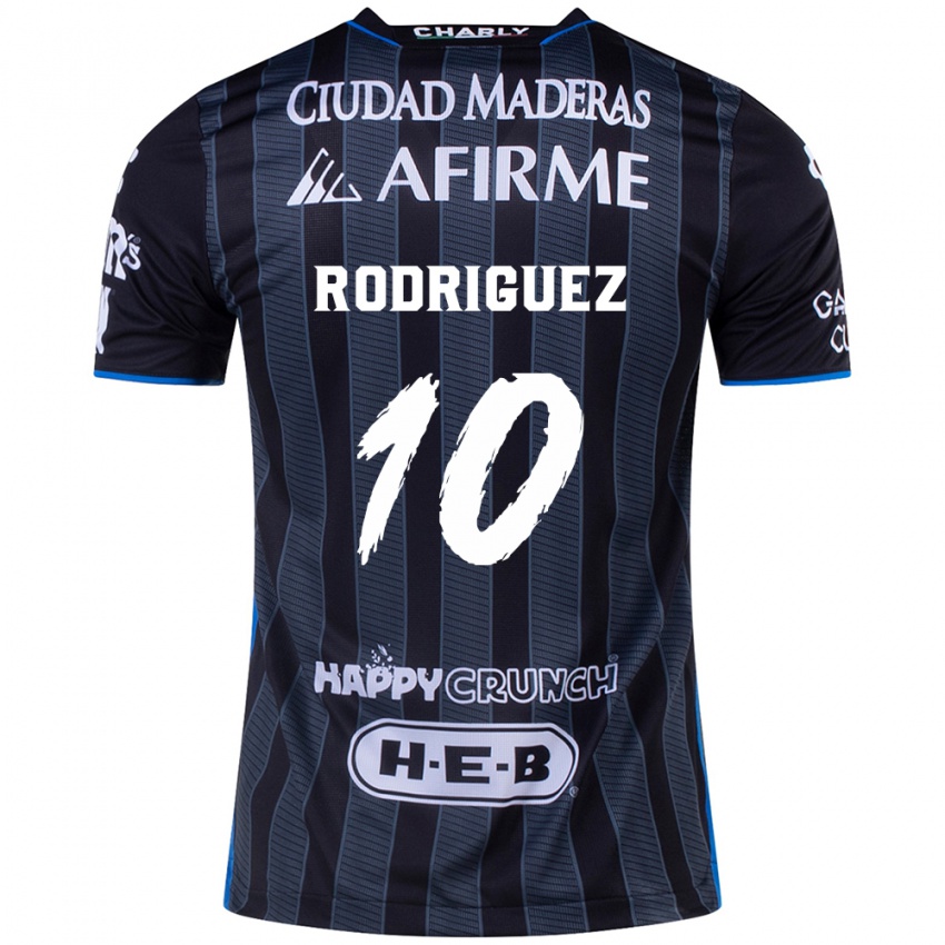 Niño Camiseta Lucas Rodríguez #10 Blanco Negro 2ª Equipación 2024/25 La Camisa