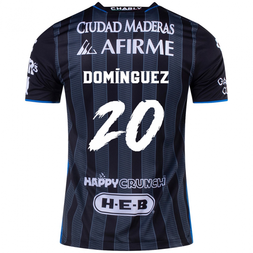 Niño Camiseta Misael Domínguez #20 Blanco Negro 2ª Equipación 2024/25 La Camisa