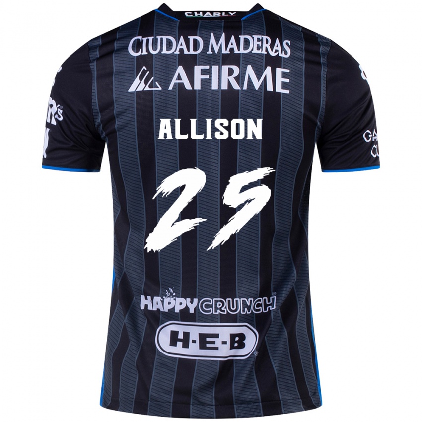 Niño Camiseta Guillermo Allison #25 Blanco Negro 2ª Equipación 2024/25 La Camisa