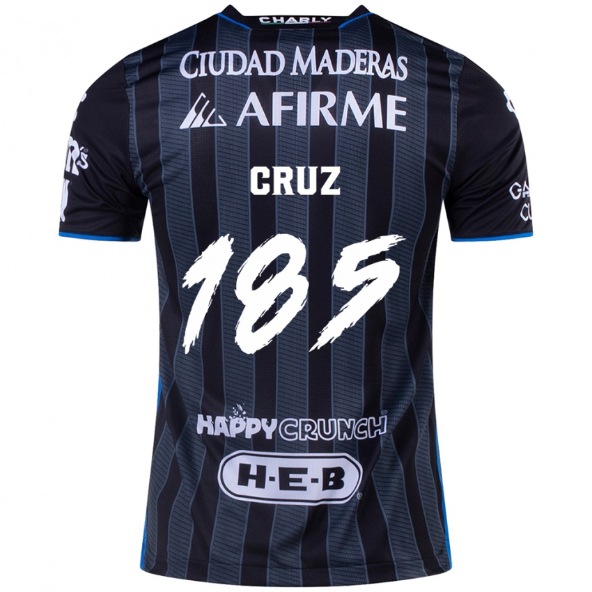 Niño Camiseta Axel Cruz #185 Blanco Negro 2ª Equipación 2024/25 La Camisa