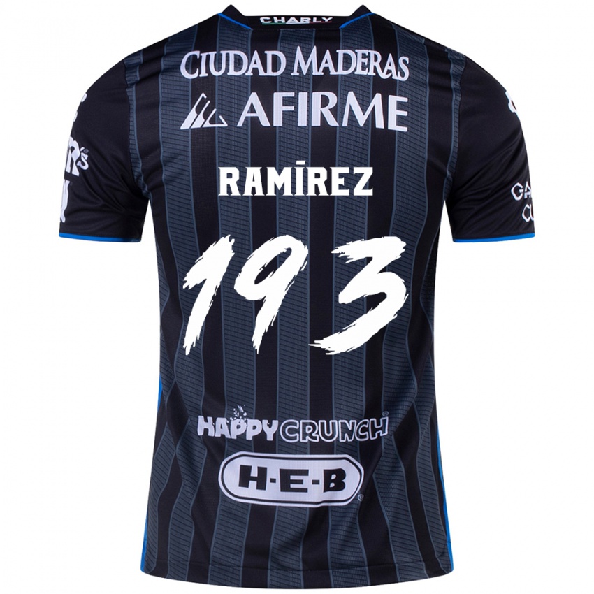 Niño Camiseta Ángel Ramírez #193 Blanco Negro 2ª Equipación 2024/25 La Camisa