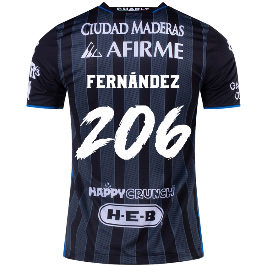 Niño Camiseta Erik Fernández #206 Blanco Negro 2ª Equipación 2024/25 La Camisa