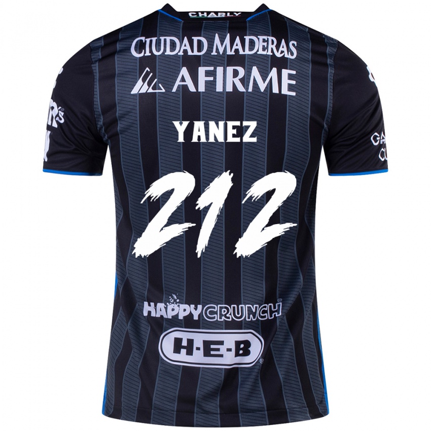 Niño Camiseta Sebastián Yánez #212 Blanco Negro 2ª Equipación 2024/25 La Camisa