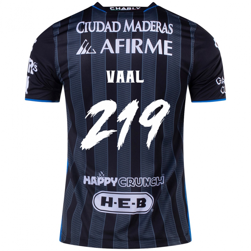 Niño Camiseta Jonathan Vaal #219 Blanco Negro 2ª Equipación 2024/25 La Camisa