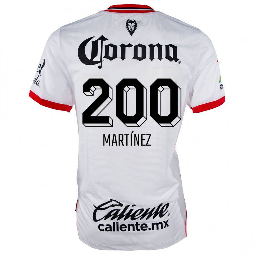 Niño Camiseta Edgar Martínez #200 Blanco Rojo 2ª Equipación 2024/25 La Camisa