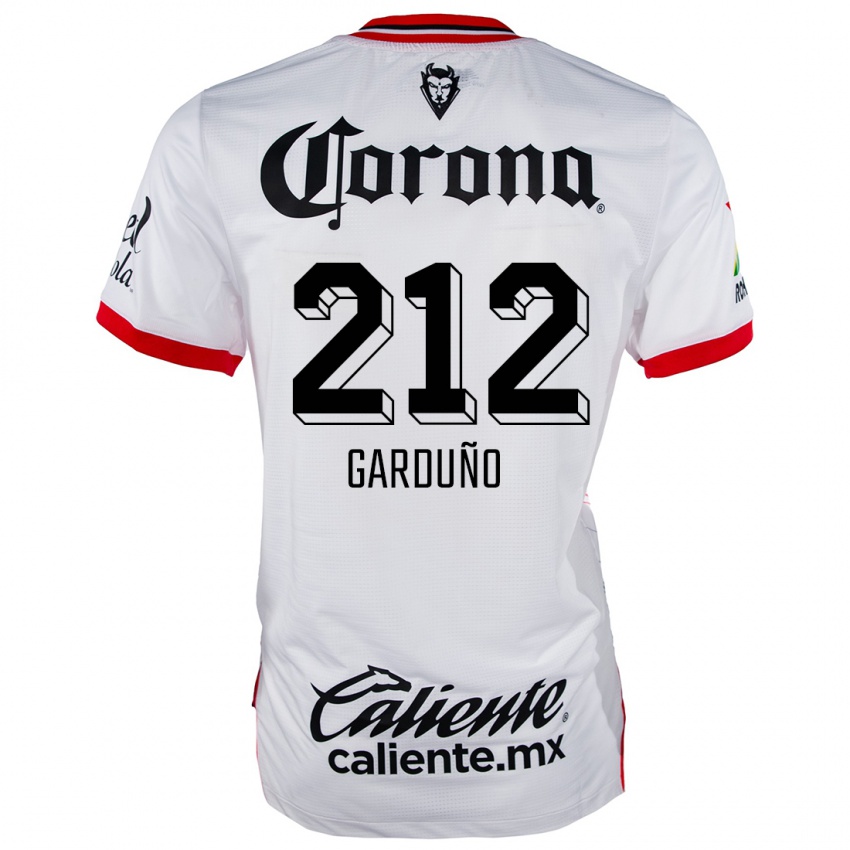 Niño Camiseta Carlos Garduño #212 Blanco Rojo 2ª Equipación 2024/25 La Camisa