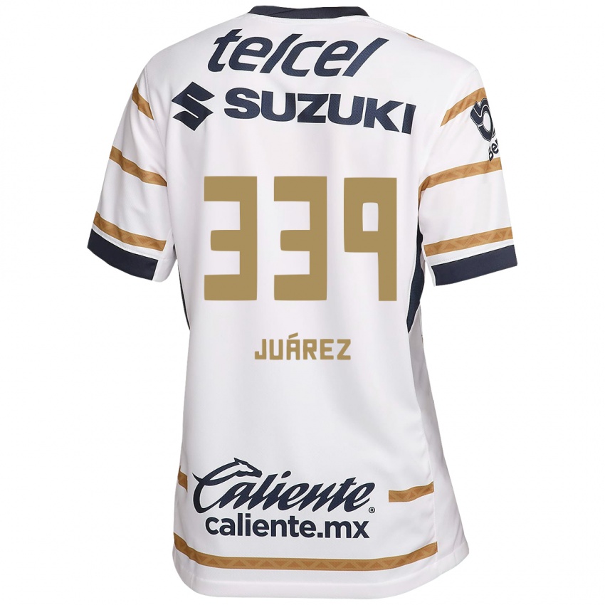 Hombre Camiseta Jonathan Juárez #339 Obsidiana Blanca 1ª Equipación 2024/25 La Camisa