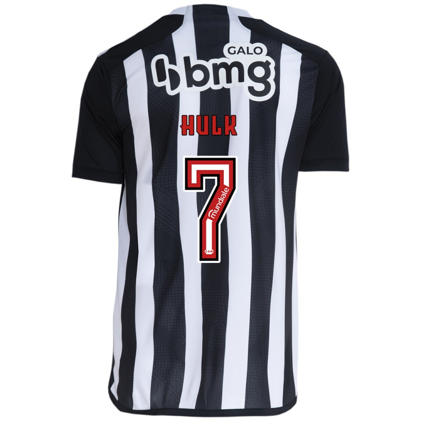 Hombre Camiseta Hulk #7 Blanco Negro 1ª Equipación 2024/25 La Camisa