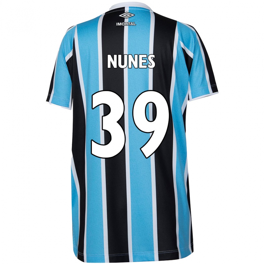 Hombre Camiseta Gustavo Gomes #39 Azul Negro Blanco 1ª Equipación 2024/25 La Camisa