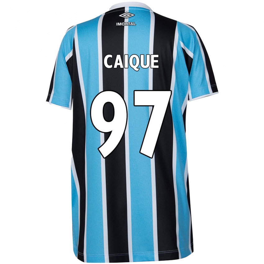 Hombre Camiseta Caíque #97 Azul Negro Blanco 1ª Equipación 2024/25 La Camisa