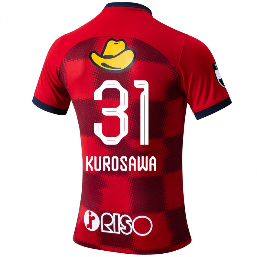 Hombre Camiseta Shoei Kurosawa #31 Rojo Azul Blanco 1ª Equipación 2024/25 La Camisa