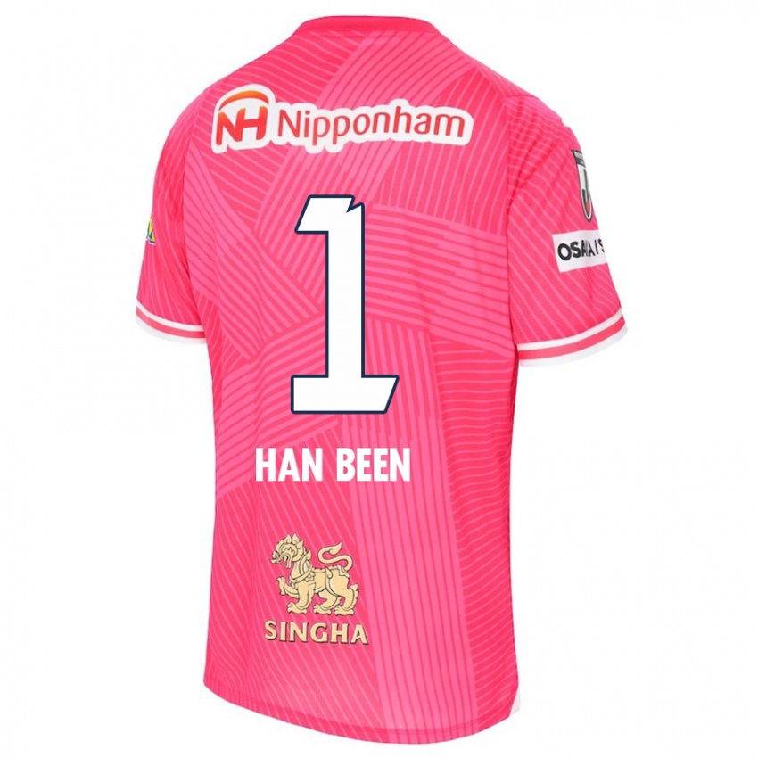 Hombre Camiseta Han-Been Yang #1 Rosa Blanco 1ª Equipación 2024/25 La Camisa