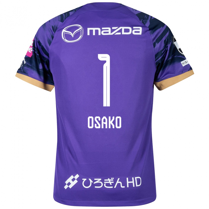 Hombre Camiseta Keisuke Osako #1 Púrpura Blanco 1ª Equipación 2024/25 La Camisa