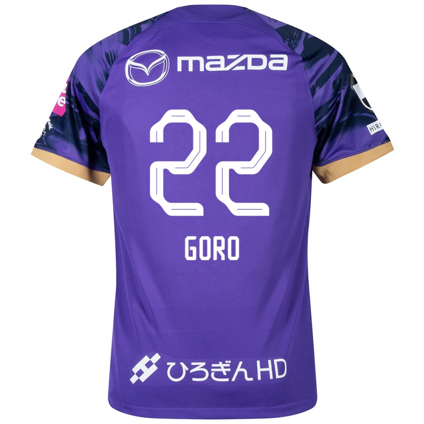 Hombre Camiseta Goro Kawanami #22 Púrpura Blanco 1ª Equipación 2024/25 La Camisa